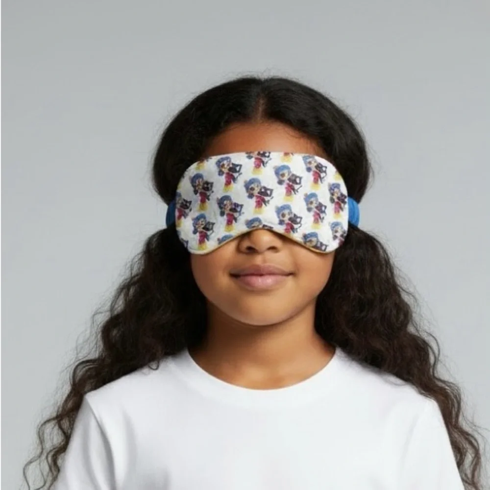 True & the Rainbow Kingdom Kids Sleep Mask - Blue and Multicolor